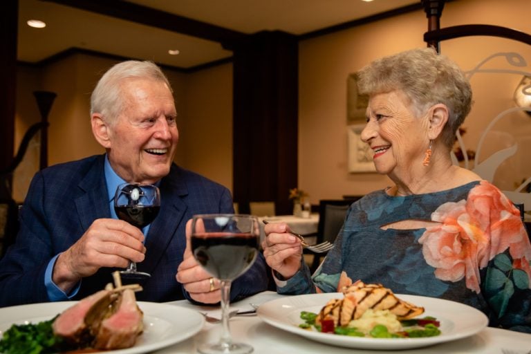 Van Griffen's at dinner