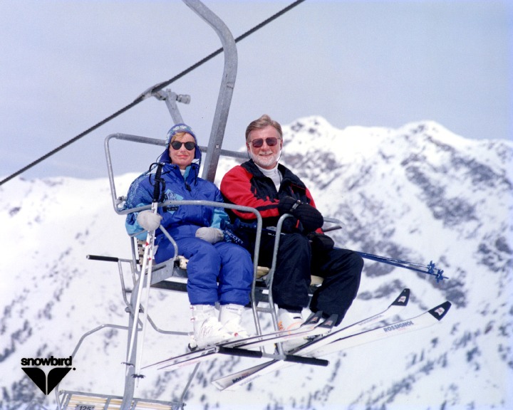 Gary and Sue Ellen on Ski Lift