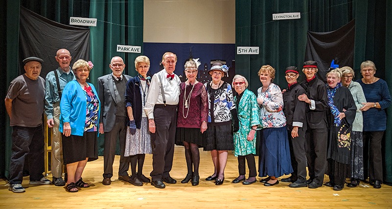 Stage photo of cast