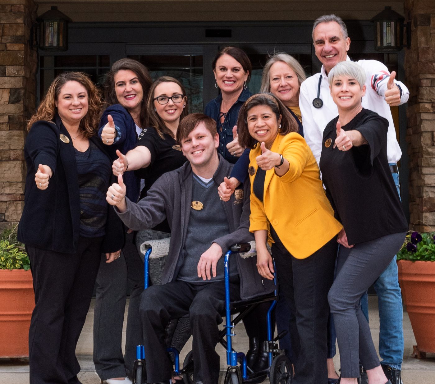 Praireview staff thumbs up