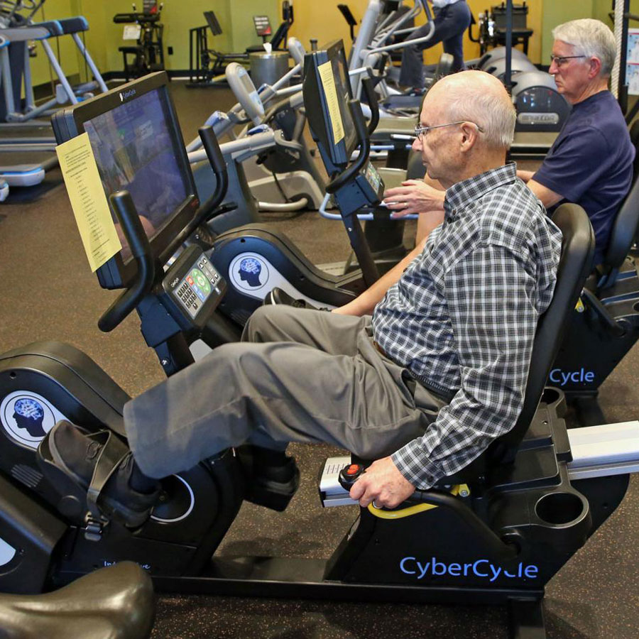 Member competing with CyberCycle