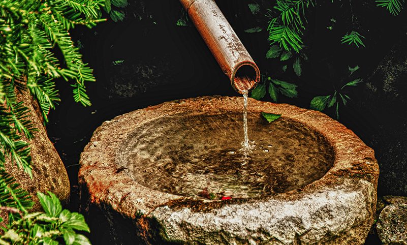 garden fountain