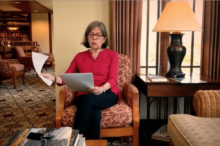 Dorothy Winsor reading the first chapter of her new book The Wysman