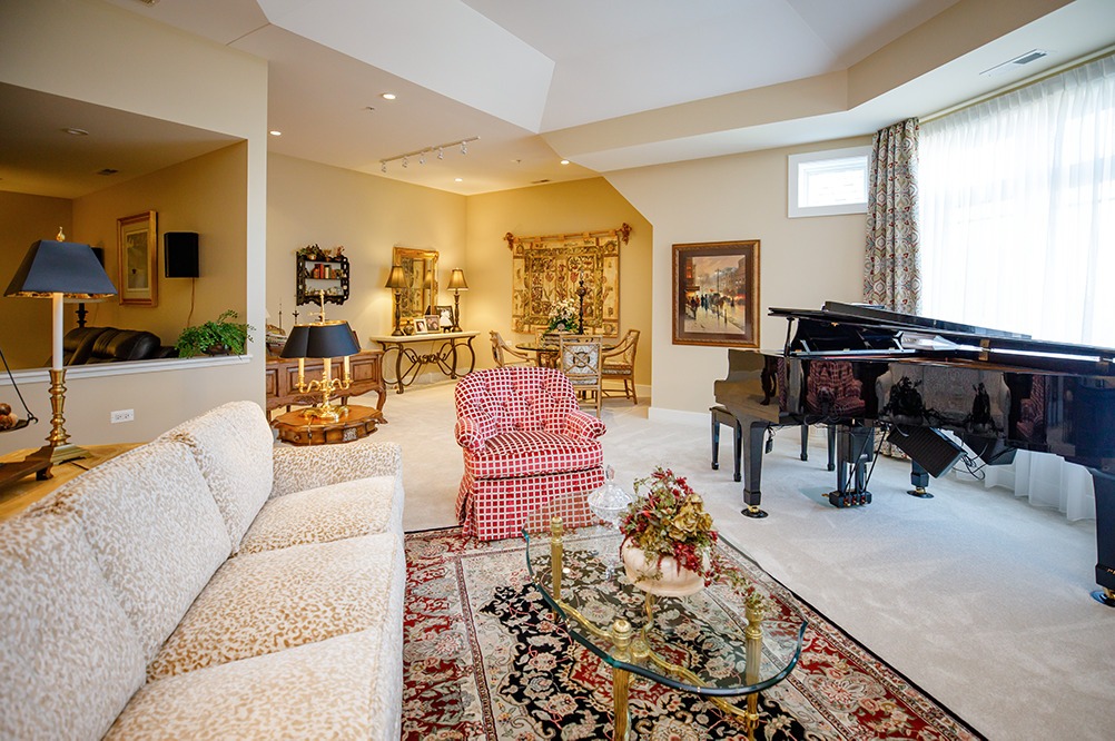 View of the Mayes' living room