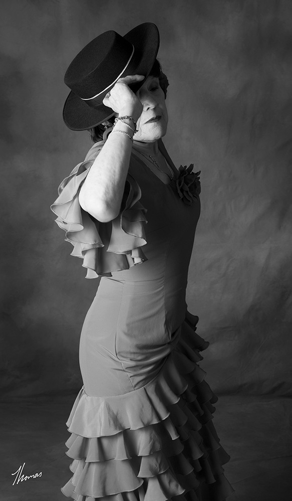 Portrait of Veronica Potter in her Flamenco Dance Attire