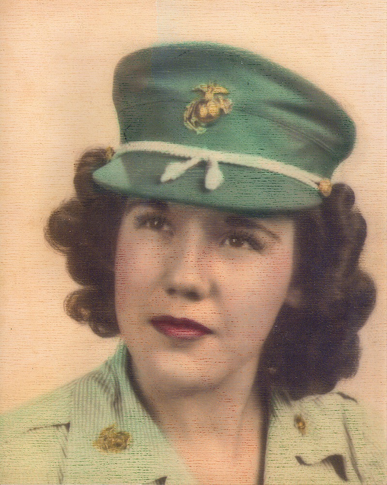 Veronica Service Veronica Pottor's Veteran Enlistment Photo