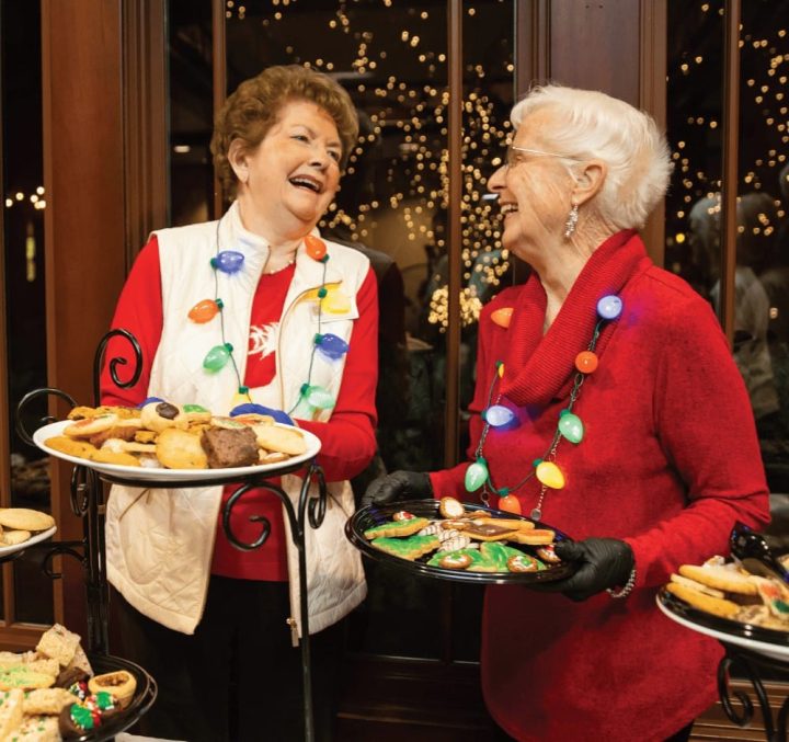 Resident's serving home-made holiday desserts
