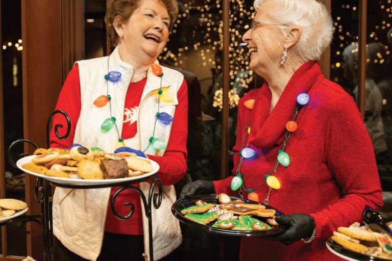 Resident's serving home-made holiday desserts