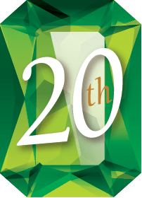 20th Anniversary Emerald