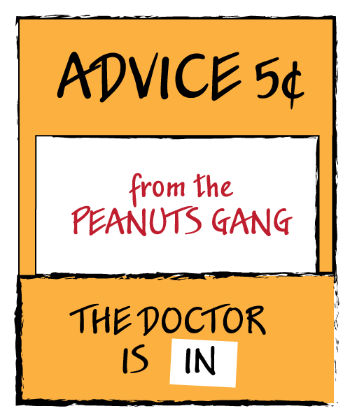 Peanuts advice booth