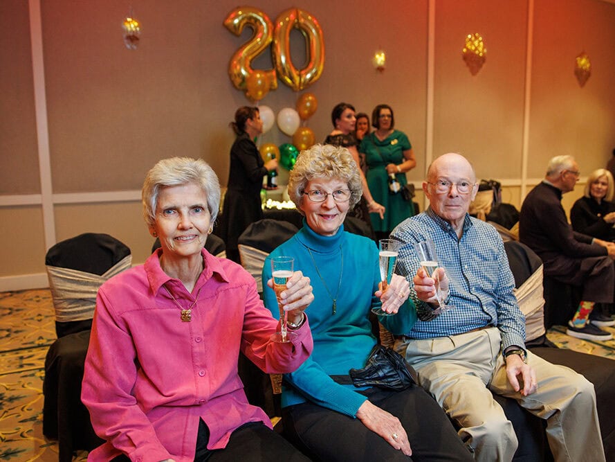 Garlands Members toasting to the future