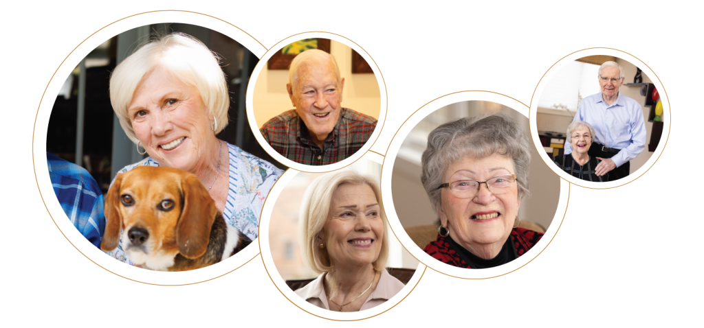Collage of residents' faces