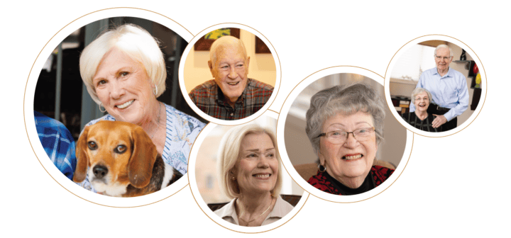 Collage of residents' faces