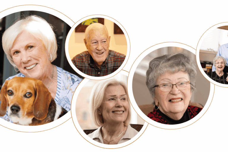 Collage of residents' faces