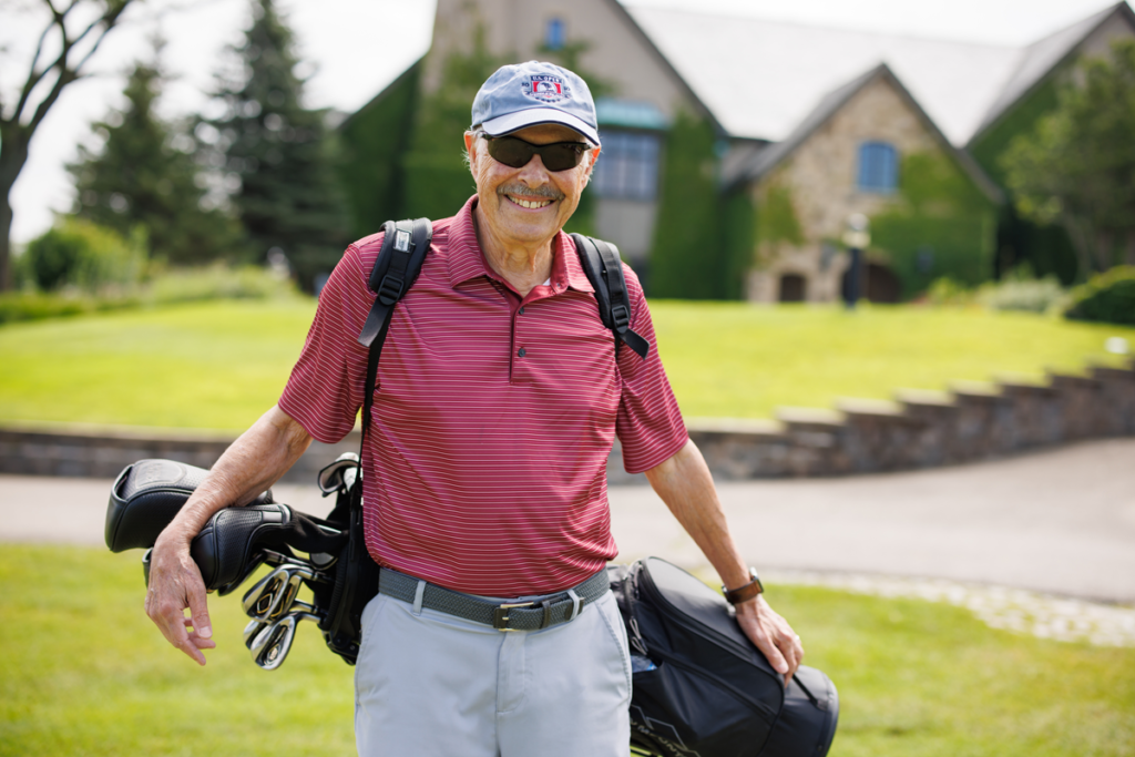 Member at the nearby golf course