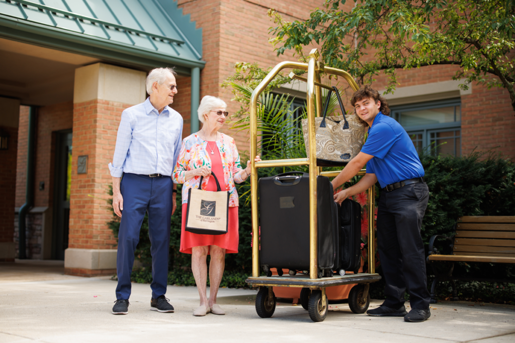 luggage cart and concierge