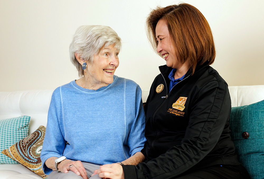 Member getting a visit from a nurse