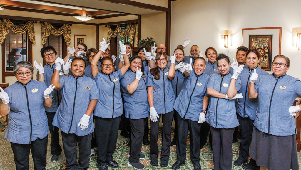 Group picture of The Garlands Cleaning Staff