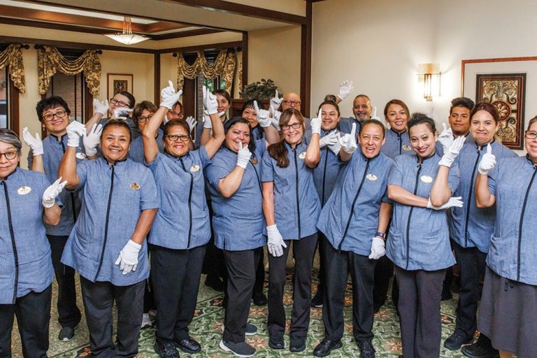 Group picture of The Garlands Cleaning Staff