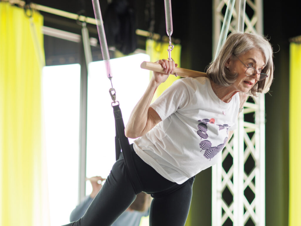 Supplemental outings like FitSprings classes provide our members with an option to expand upon what we learn in our in-house classes. With FitSprings, we can combine the principles of yoga and Pilates into a new high-intensity, low-impact workout that is equally as effective as it is fun!
