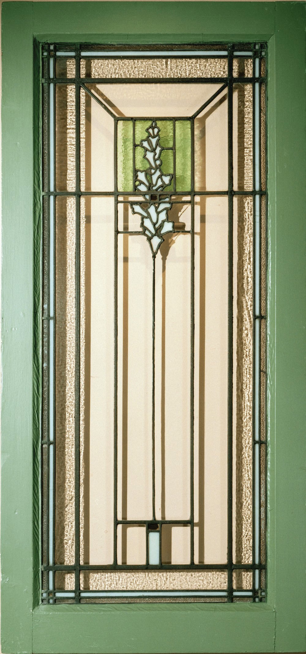 366767703-09-c George Washington Maher "Snow Drop" glass window