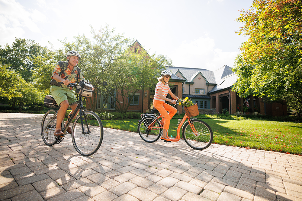 Garlands member on a bike ride