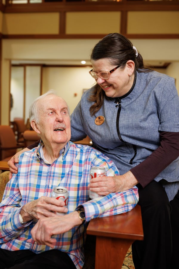 Brygita-1 Brygita and Wicklund with Diet Coke