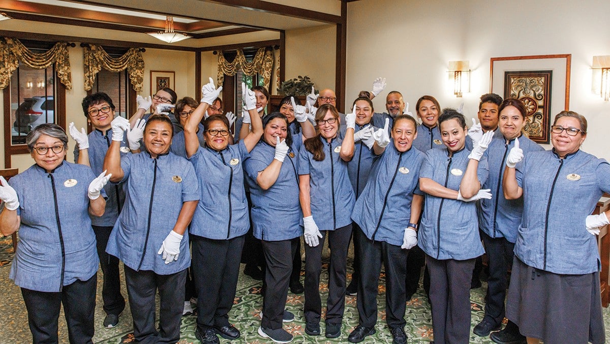 Group picture of The Garlands Cleaning Staff