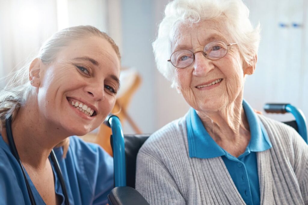 Garlands caregiver with prairieview resident