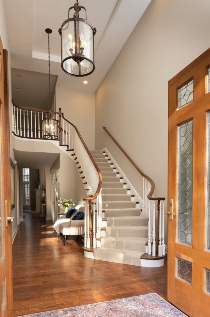 Hawthorn Villa Foyer with grand staircase