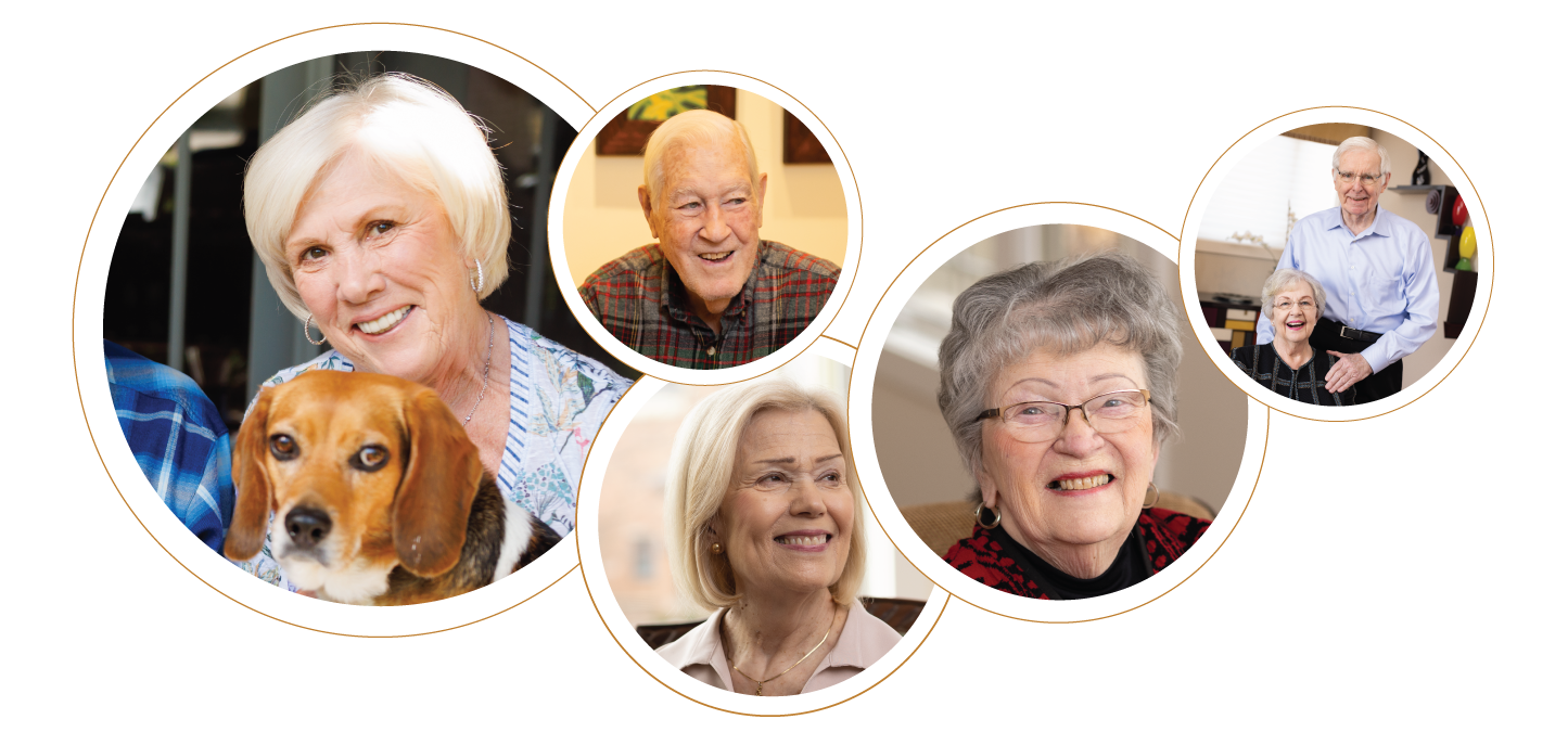 Collage of residents' faces