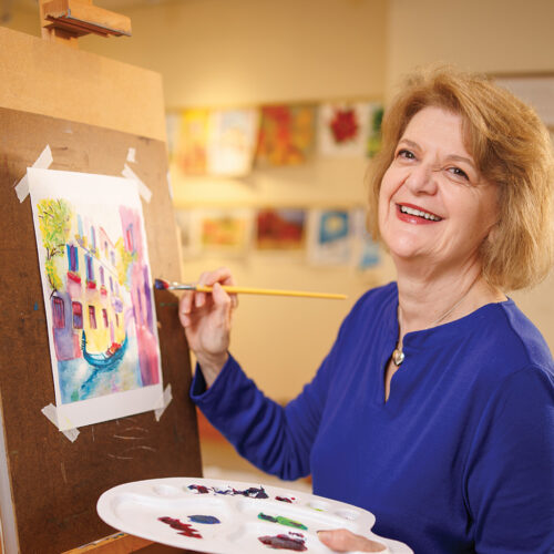 Lia Douglas painting