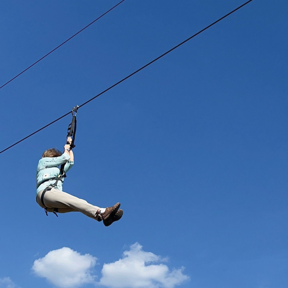Lia Ziplining