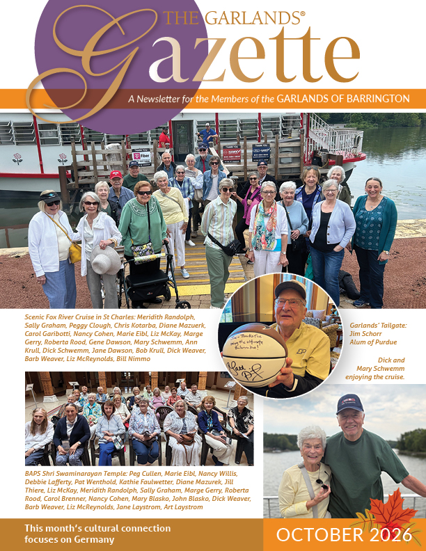 Garlands Gazette October cover